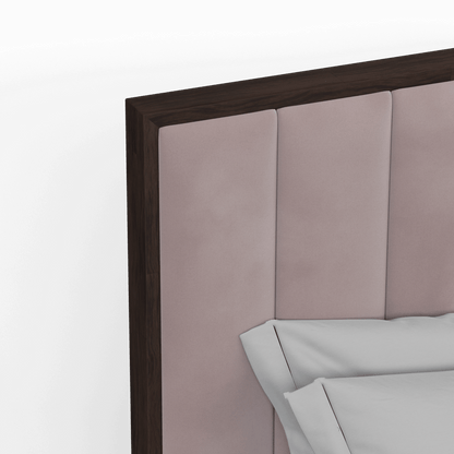 Ava Bed with Framed Vertical Headboard Panels