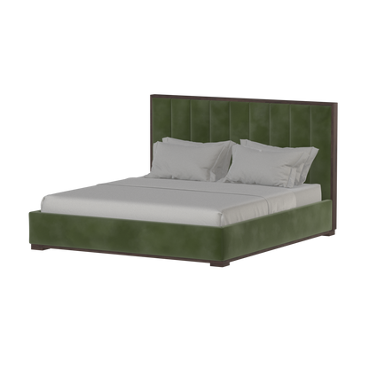 Ava Bed with Framed Vertical Headboard Panels