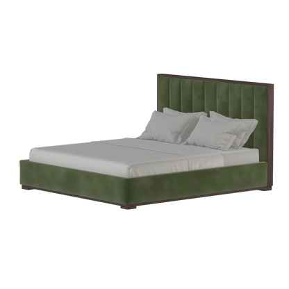 Ava Bed with Framed Vertical Headboard Panels