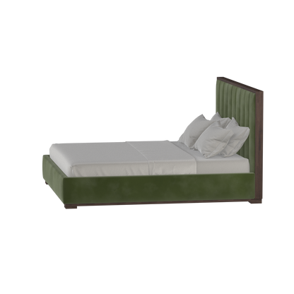 Ava Bed with Framed Vertical Headboard Panels