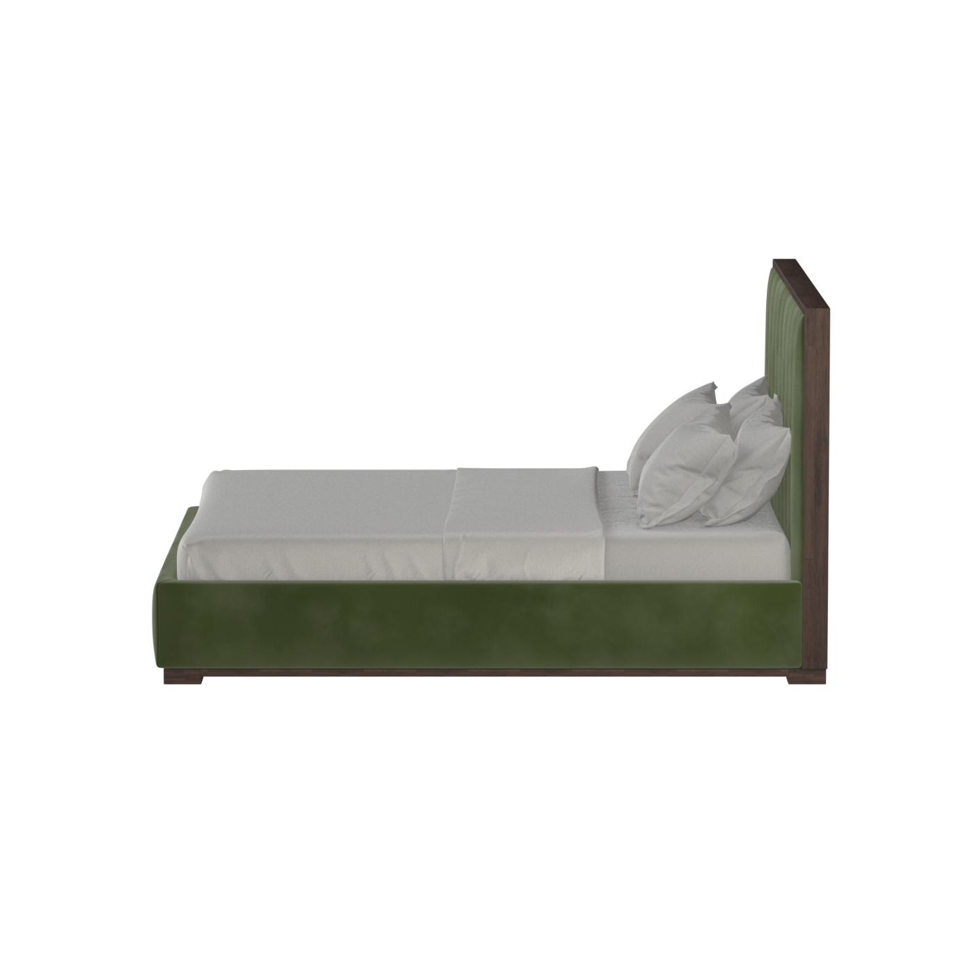 Ava Bed with Framed Vertical Headboard Panels