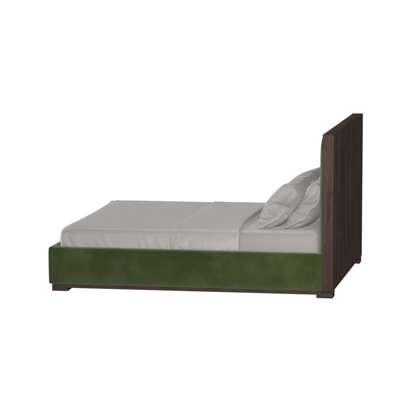 Ava Bed with Framed Vertical Headboard Panels