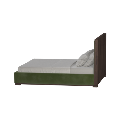 Ava Bed with Framed Vertical Headboard Panels