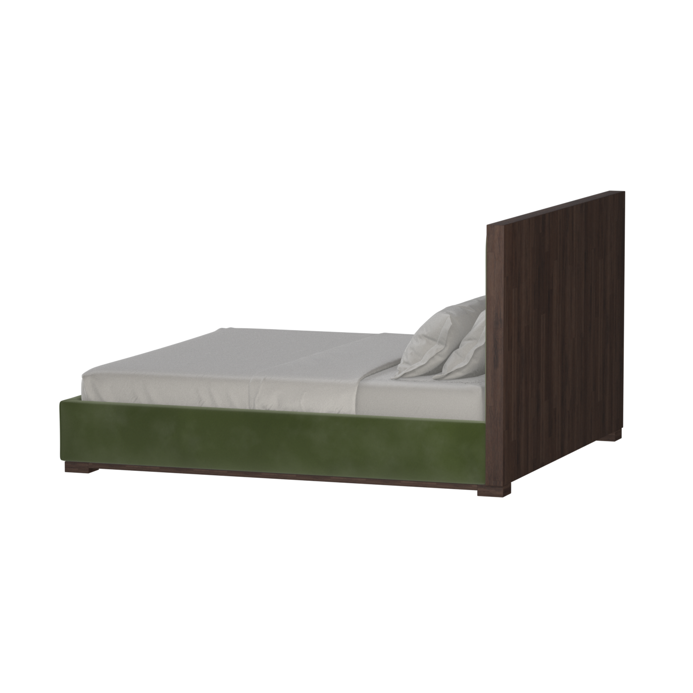 Ava Bed with Framed Vertical Headboard Panels