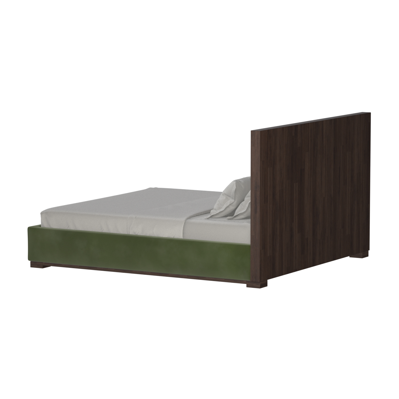 Ava Bed with Framed Vertical Headboard Panels