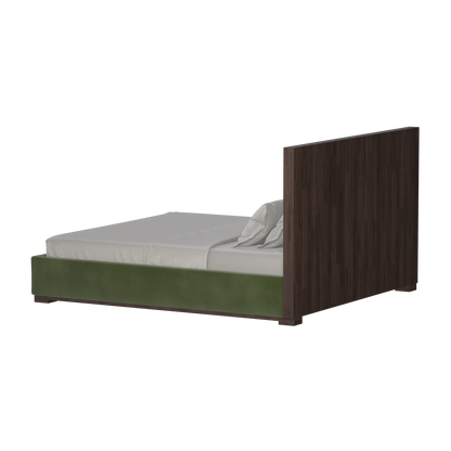 Ava Bed with Framed Vertical Headboard Panels
