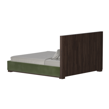 Ava Bed with Framed Vertical Headboard Panels
