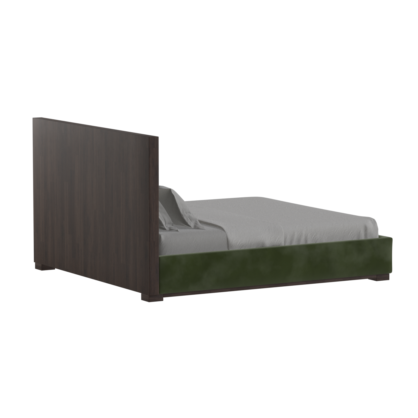 Ava Bed with Framed Vertical Headboard Panels