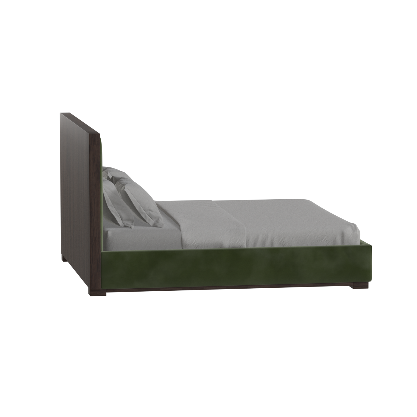 Ava Bed with Framed Vertical Headboard Panels