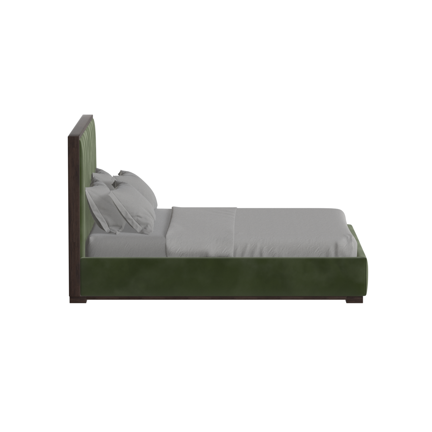 Ava Bed with Framed Vertical Headboard Panels
