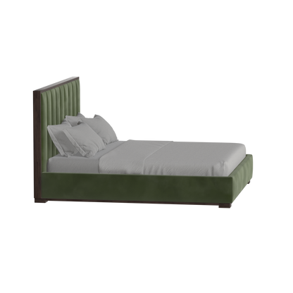 Ava Bed with Framed Vertical Headboard Panels