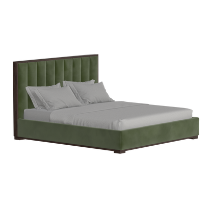 Ava Bed with Framed Vertical Headboard Panels
