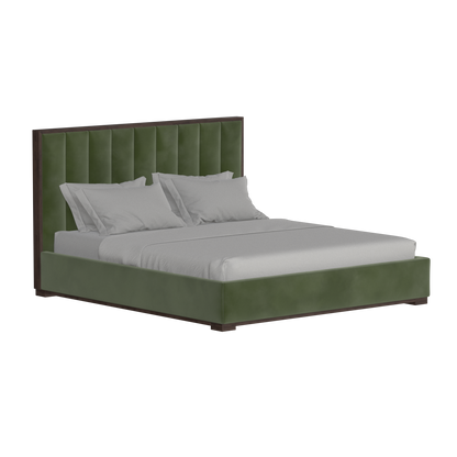 Ava Bed with Framed Vertical Headboard Panels