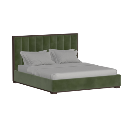 Ava Bed with Framed Vertical Headboard Panels