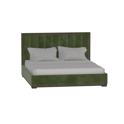 Ava Bed with Framed Vertical Headboard Panels