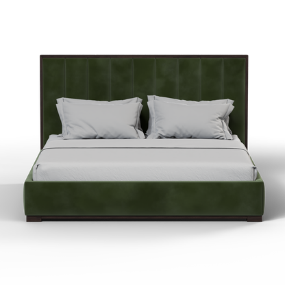Ava Bed with Framed Vertical Headboard Panels