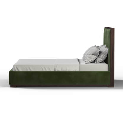 Ava Bed with Framed Vertical Headboard Panels