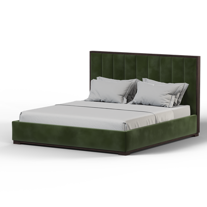 Ava Bed with Framed Vertical Headboard Panels