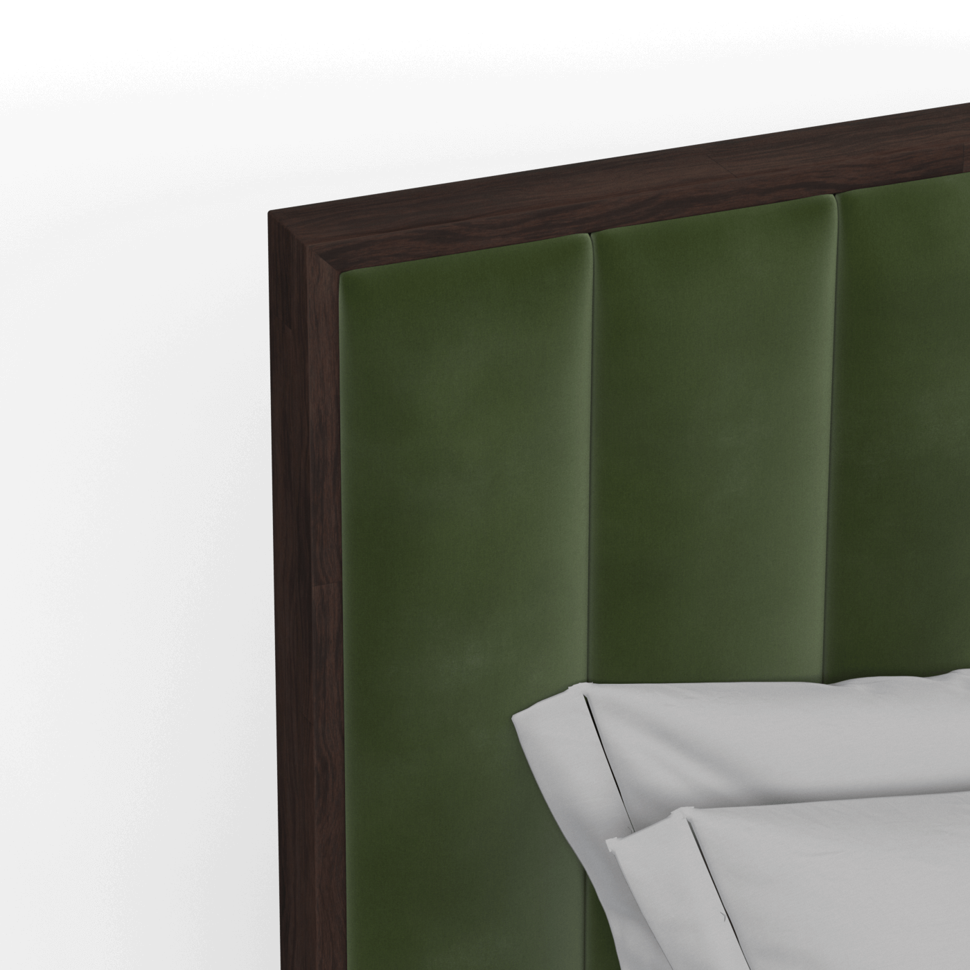 Ava Bed with Framed Vertical Headboard Panels