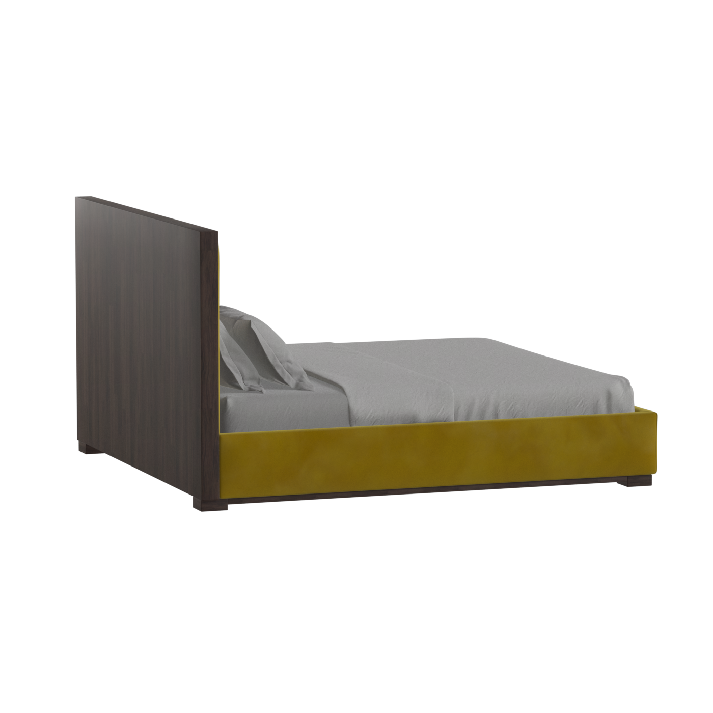 Ava Bed with Framed Vertical Headboard Panels