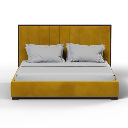 Ava Bed with Framed Vertical Headboard Panels