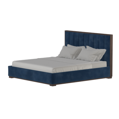 Ava Bed with Framed Vertical Headboard Panels