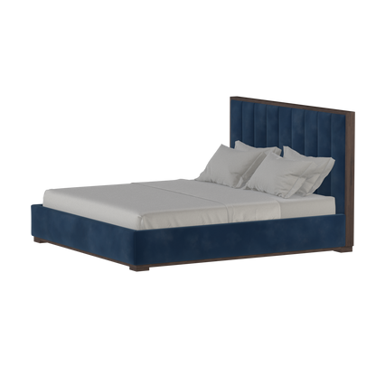 Ava Bed with Framed Vertical Headboard Panels