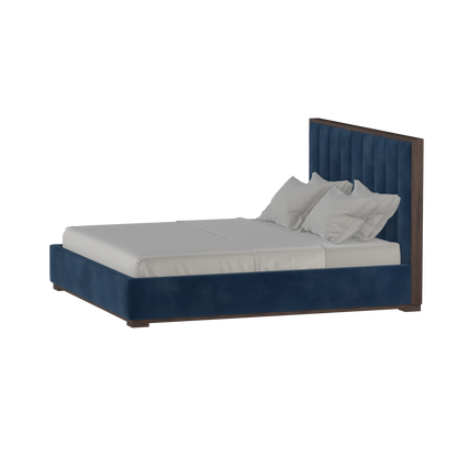Ava Bed with Framed Vertical Headboard Panels