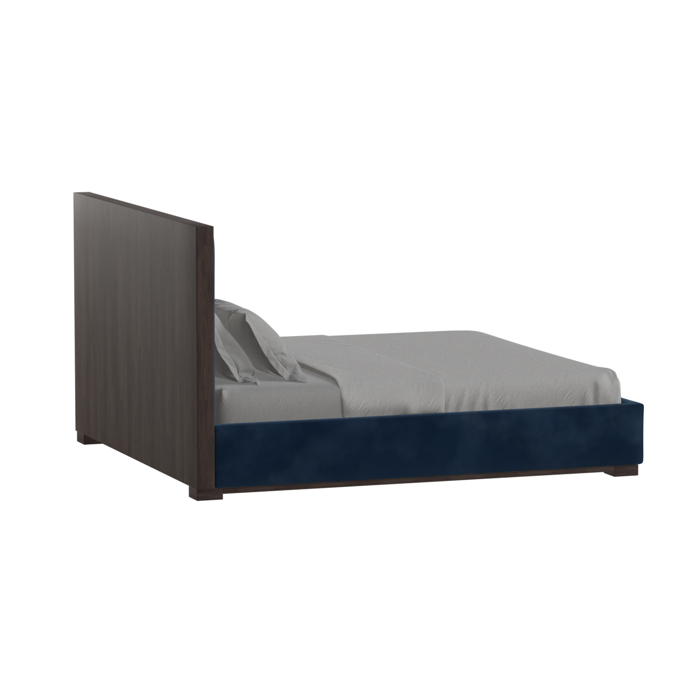 Ava Bed with Framed Vertical Headboard Panels