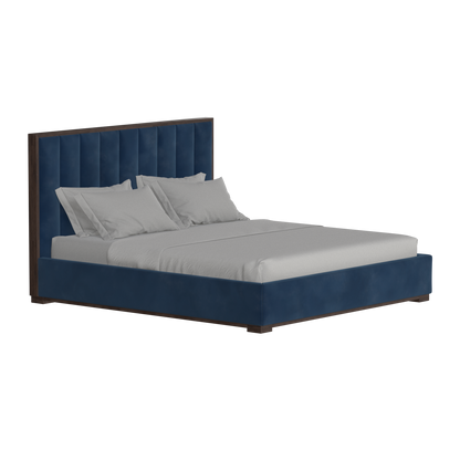 Ava Bed with Framed Vertical Headboard Panels