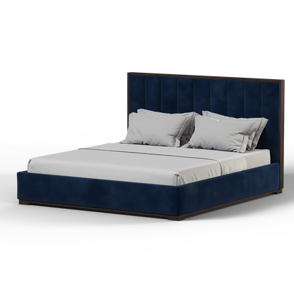 Ava Bed with Framed Vertical Headboard Panels