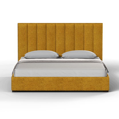 Ava High Headboard Bed in Luxe Fabric