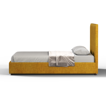 Ava High Headboard Bed in Luxe Fabric