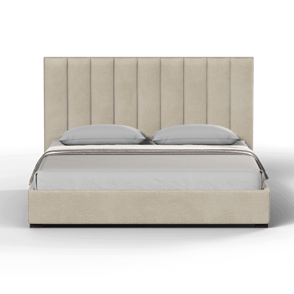 Ava High Headboard Bed in Luxe Fabric