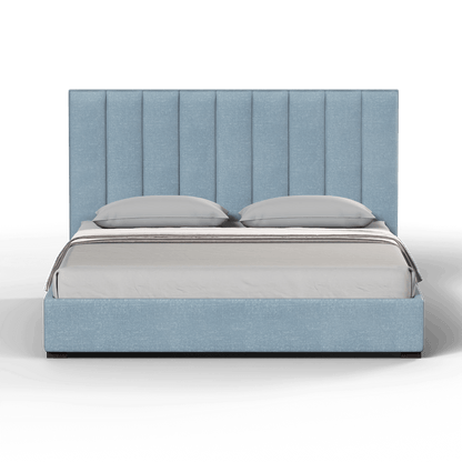 Ava High Headboard Bed in Luxe Fabric
