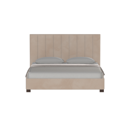 Ava High Headboard Bed in Luxe Fabric