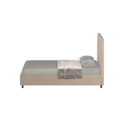 Ava High Headboard Bed in Luxe Fabric