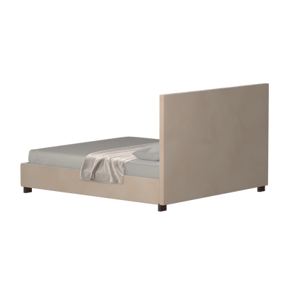 Ava High Headboard Bed in Luxe Fabric
