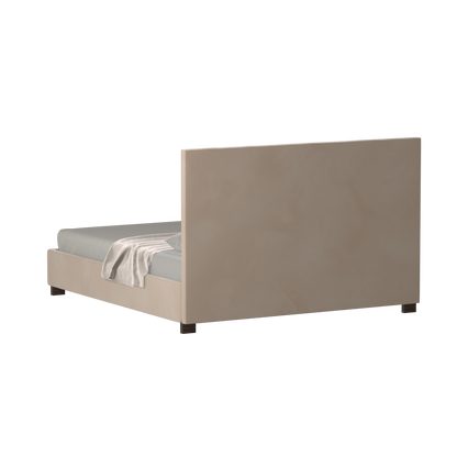 Ava High Headboard Bed in Luxe Fabric
