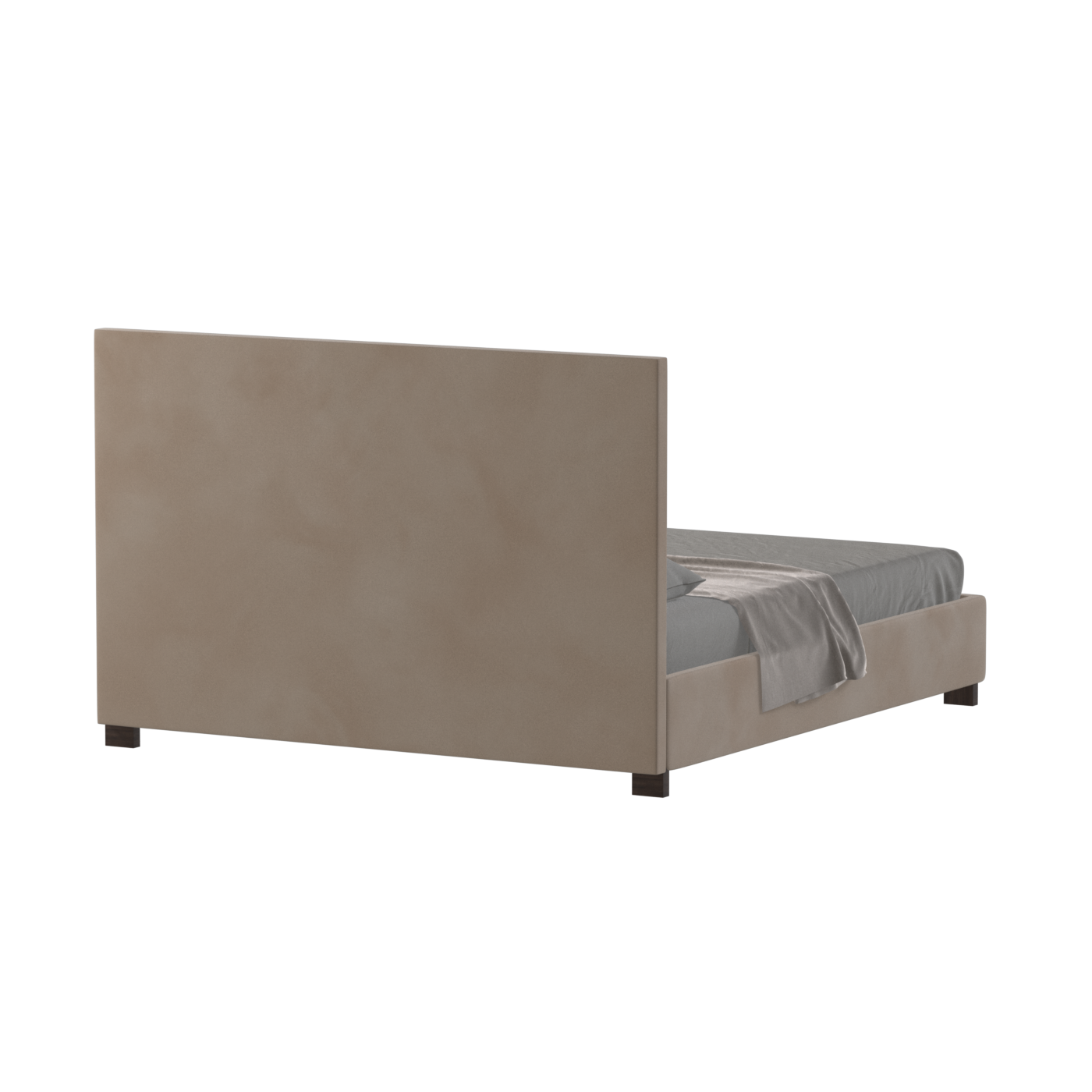 Ava High Headboard Bed in Luxe Fabric