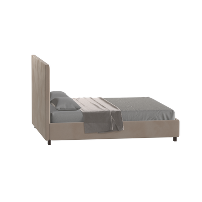 Ava High Headboard Bed in Luxe Fabric