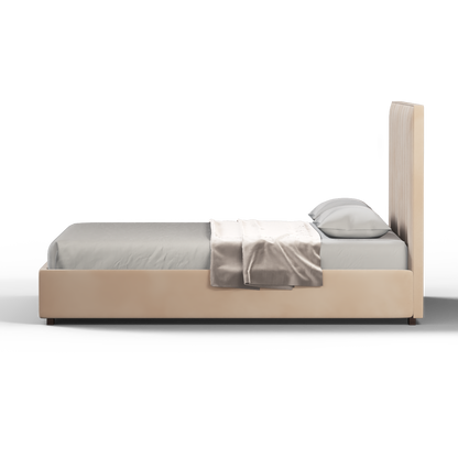 Ava High Headboard Bed in Luxe Fabric