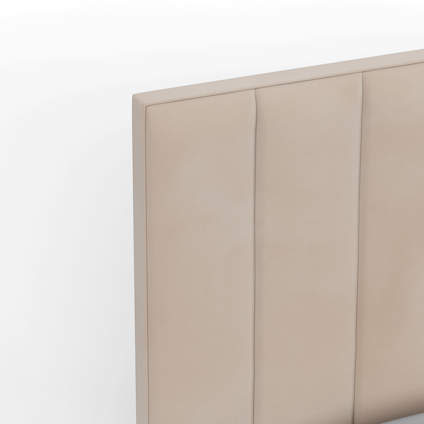 Ava High Headboard Bed in Luxe Fabric