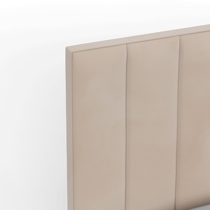 Ava High Headboard Bed in Luxe Fabric