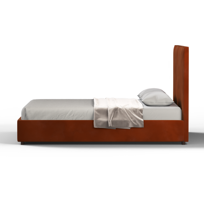 Ava High Headboard Bed in Luxe Fabric