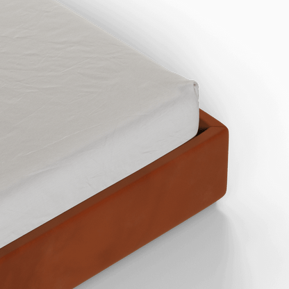 Ava High Headboard Bed in Luxe Fabric