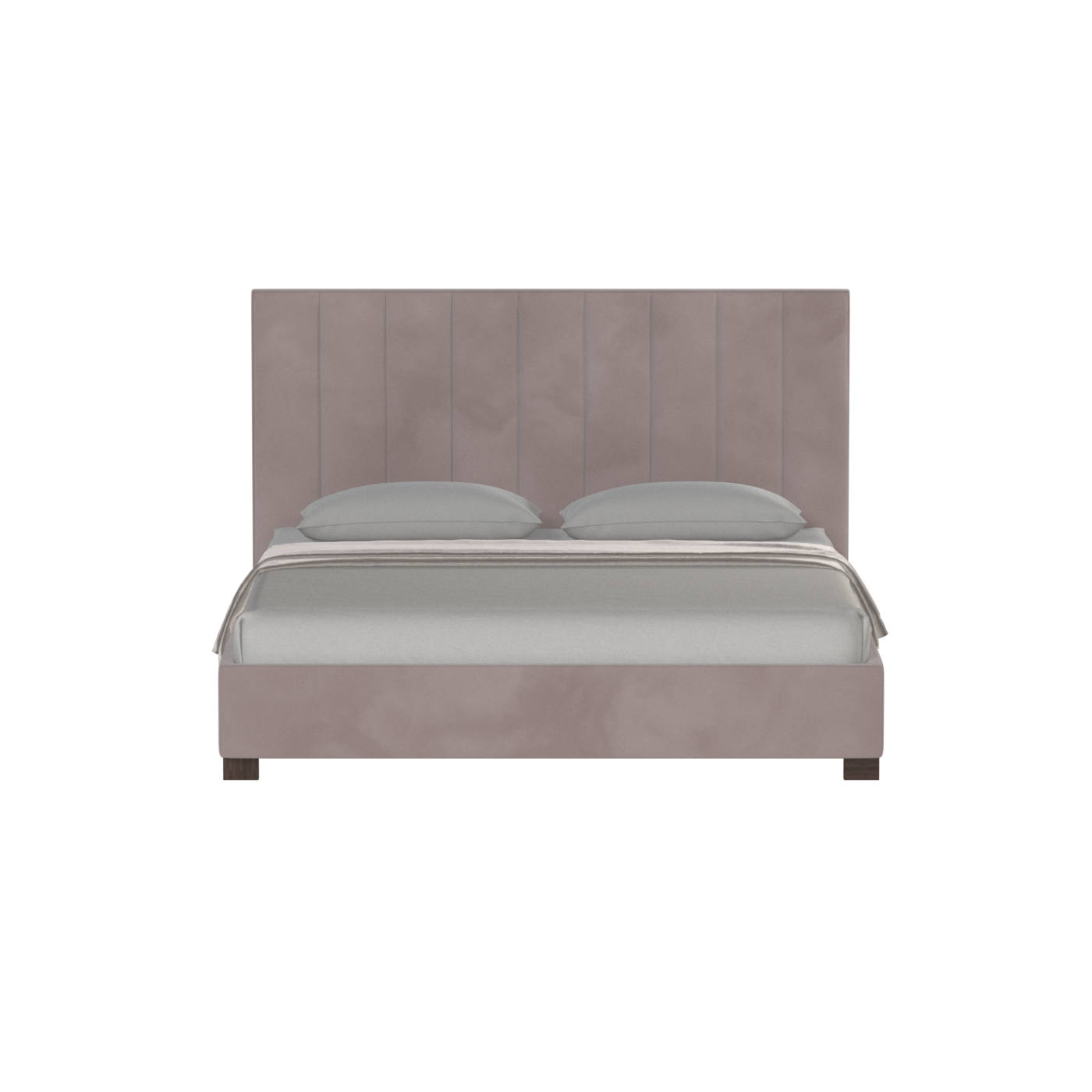 Ava High Headboard Bed in Luxe Fabric