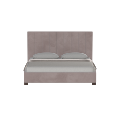 Ava High Headboard Bed in Luxe Fabric