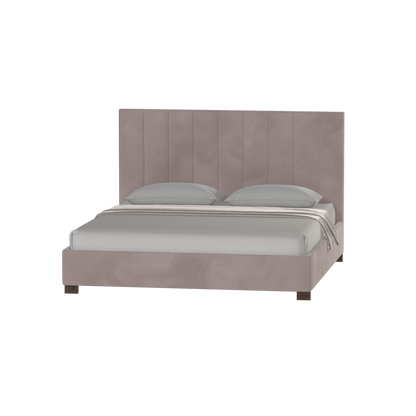 Ava High Headboard Bed in Luxe Fabric