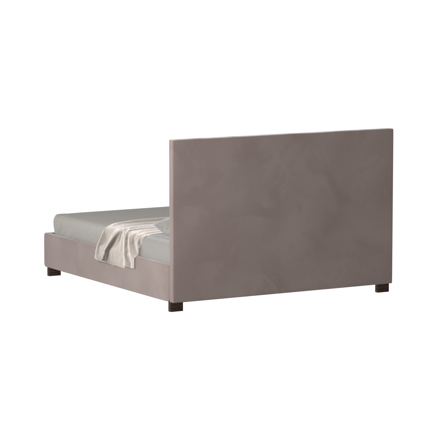 Ava High Headboard Bed in Luxe Fabric